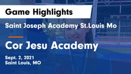 Saint Joseph Academy St.Louis Mo vs Cor Jesu Academy Game Highlights - Sept. 2, 2021