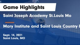Saint Joseph Academy St.Louis Mo vs Mary Institute and Saint Louis Country Day School Game Highlights - Sept. 14, 2021