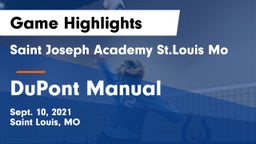 Saint Joseph Academy St.Louis Mo vs DuPont Manual Game Highlights - Sept. 10, 2021