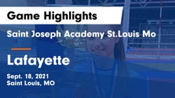 Saint Joseph Academy St.Louis Mo vs Lafayette  Game Highlights - Sept. 18, 2021