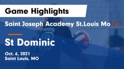 Saint Joseph Academy St.Louis Mo vs St Dominic Game Highlights - Oct. 6, 2021