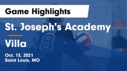 St. Joseph's Academy vs Villa  Game Highlights - Oct. 13, 2021
