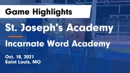 St. Joseph's Academy vs Incarnate Word Academy Game Highlights - Oct. 18, 2021