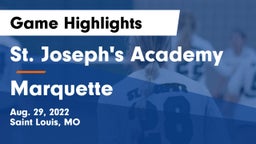 St. Joseph's Academy vs Marquette  Game Highlights - Aug. 29, 2022