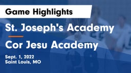 St. Joseph's Academy vs Cor Jesu Academy Game Highlights - Sept. 1, 2022