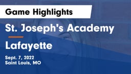 St. Joseph's Academy vs Lafayette  Game Highlights - Sept. 7, 2022