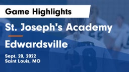 St. Joseph's Academy vs Edwardsville  Game Highlights - Sept. 20, 2022