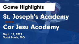 St. Joseph's Academy vs Cor Jesu Academy Game Highlights - Sept. 17, 2022