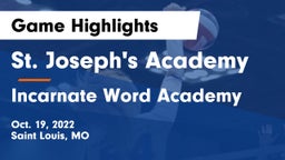 St. Joseph's Academy vs Incarnate Word Academy Game Highlights - Oct. 19, 2022