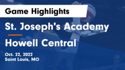 St. Joseph's Academy vs Howell Central Game Highlights - Oct. 22, 2022