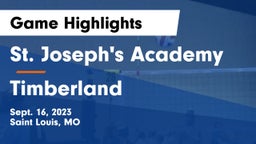 St. Joseph's Academy vs Timberland  Game Highlights - Sept. 16, 2023