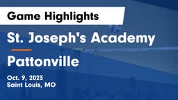 St. Joseph's Academy vs Pattonville  Game Highlights - Oct. 9, 2023
