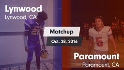 Matchup: Lynwood vs. Paramount  2016