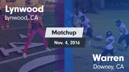 Matchup: Lynwood vs. Warren  2016