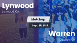 Matchup: Lynwood vs. Warren  2018
