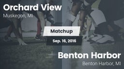 Matchup: Orchard View vs. Benton Harbor  2016