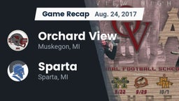Recap: Orchard View  vs. Sparta  2017