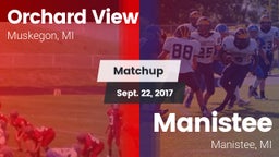 Matchup: Orchard View vs. Manistee  2017