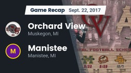 Recap: Orchard View  vs. Manistee  2017