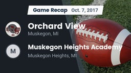 Recap: Orchard View  vs. Muskegon Heights Academy 2017