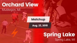 Matchup: Orchard View vs. Spring Lake  2018