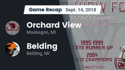 Recap: Orchard View  vs. Belding  2018