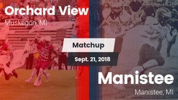 Matchup: Orchard View vs. Manistee  2018
