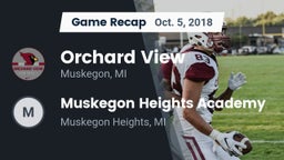 Recap: Orchard View  vs. Muskegon Heights Academy 2018