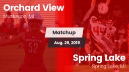 Matchup: Orchard View vs. Spring Lake  2019