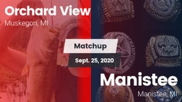 Matchup: Orchard View vs. Manistee  2020