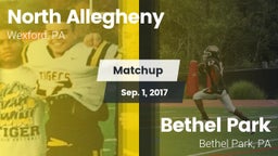 Matchup: North Allegheny vs. Bethel Park  2017