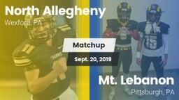 Matchup: North Allegheny vs. Mt. Lebanon  2019