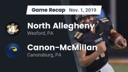 Recap: North Allegheny  vs. Canon-McMillan  2019
