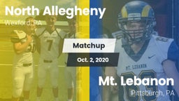 Matchup: North Allegheny vs. Mt. Lebanon  2020