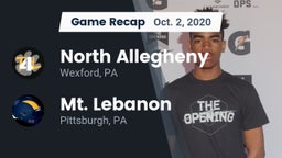 Recap: North Allegheny  vs. Mt. Lebanon  2020