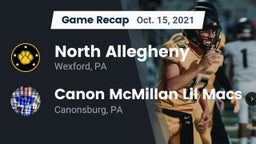 Recap: North Allegheny  vs. Canon McMillan Lil Macs  2021