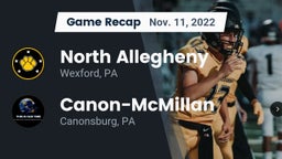 Recap: North Allegheny  vs. Canon-McMillan  2022