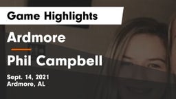 Ardmore  vs Phil Campbell Game Highlights - Sept. 14, 2021