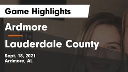 Ardmore  vs Lauderdale County  Game Highlights - Sept. 18, 2021
