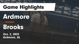 Ardmore  vs Brooks  Game Highlights - Oct. 2, 2023