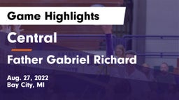 Central  vs Father Gabriel Richard  Game Highlights - Aug. 27, 2022