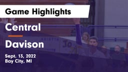 Central  vs Davison  Game Highlights - Sept. 13, 2022