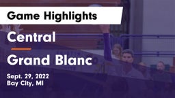 Central  vs Grand Blanc  Game Highlights - Sept. 29, 2022