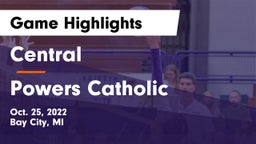 Central  vs Powers Catholic  Game Highlights - Oct. 25, 2022