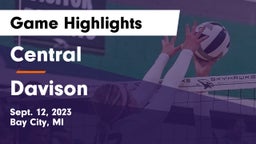 Central  vs Davison  Game Highlights - Sept. 12, 2023