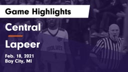 Central  vs Lapeer   Game Highlights - Feb. 18, 2021