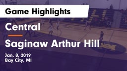Central  vs Saginaw Arthur Hill Game Highlights - Jan. 8, 2019
