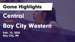 Central  vs Bay City Western  Game Highlights - Feb. 13, 2020