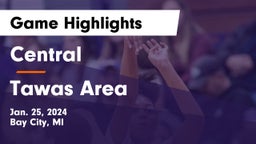 Central  vs Tawas Area  Game Highlights - Jan. 25, 2024