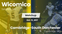 Matchup: Wicomico vs. Cambridge-South Dorchester  2017